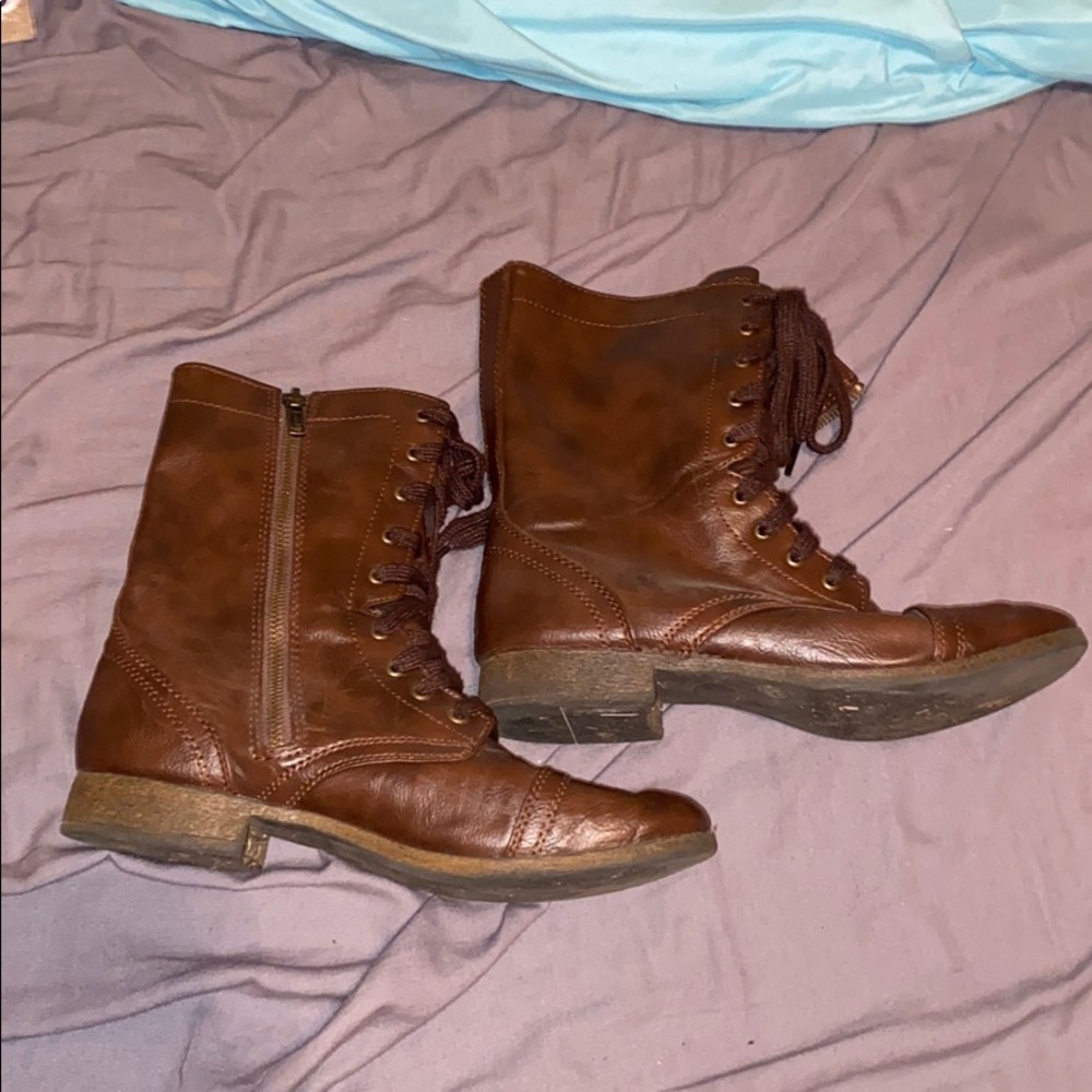 Brown ankle boots